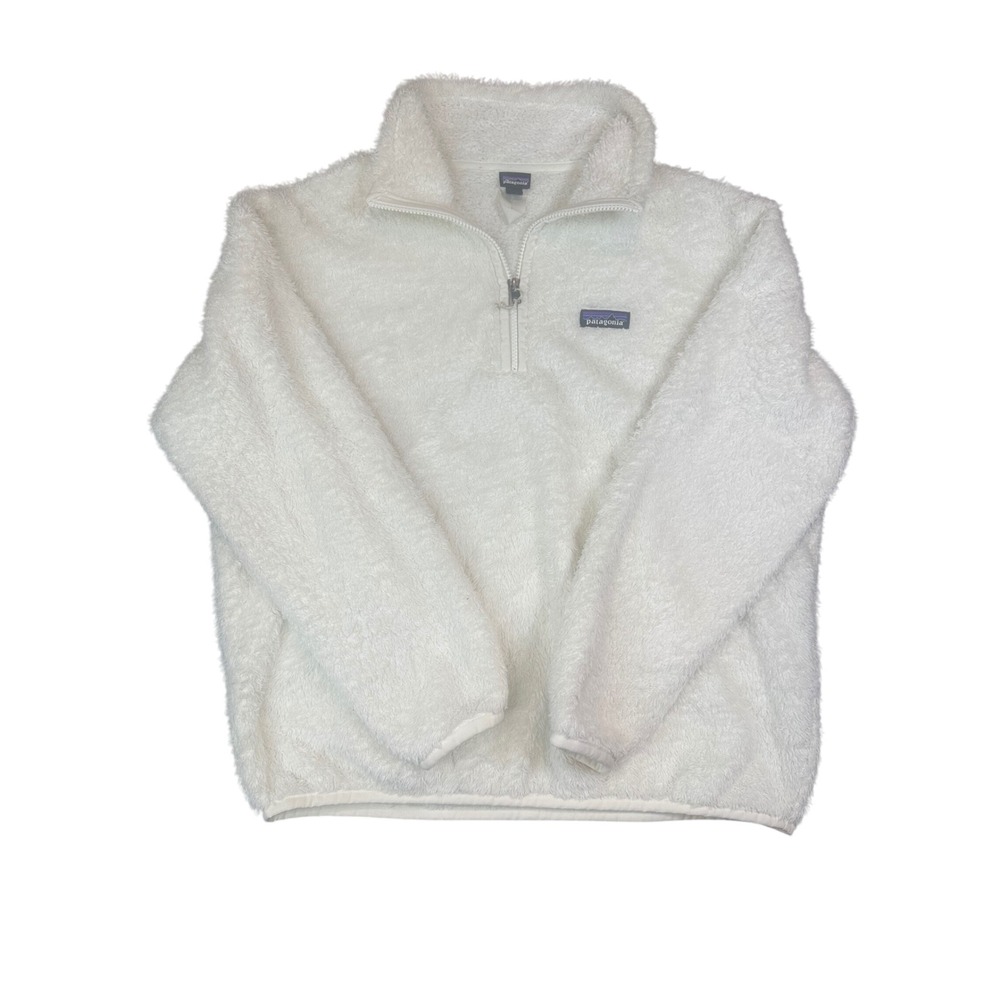 Patagonia Los Gatos Quarter Zip Fleece Pullover Cream White Large 25895